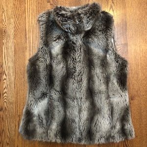 Faux Rabbit Fur Vest Kristen Blake reversible